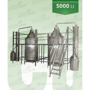 Βιομηχανικός-Αποστακτήρας Αιθέριων ελαίων ατμοαπόσταξης 5000 lt